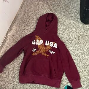 Maroon gap USA hoodie